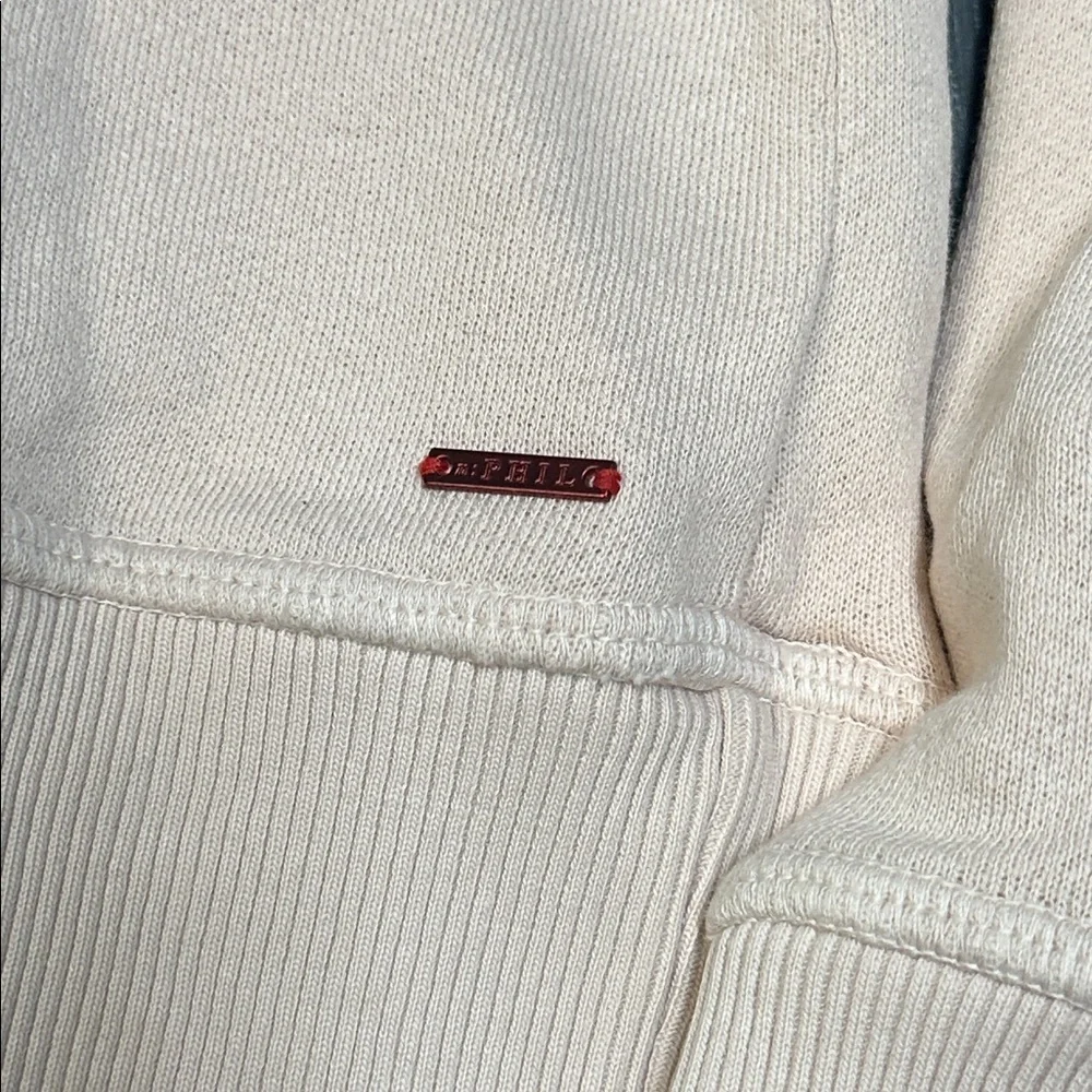 n:PHILANTHROPY Blush Pink Distressed Sweatshirt - Picture 3 of 6